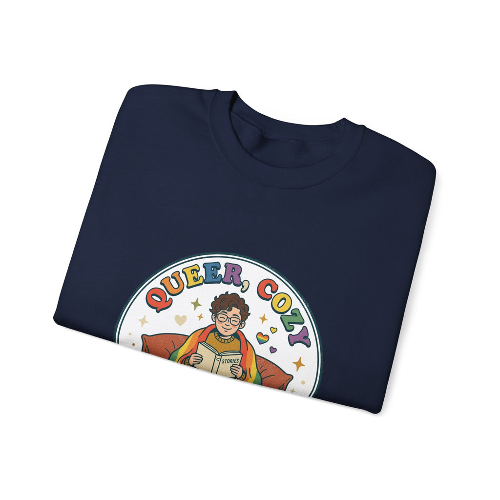 Queer, Cozy & Proud Sweatshirt | Pride, LGBTQ+ Retro Affirmation