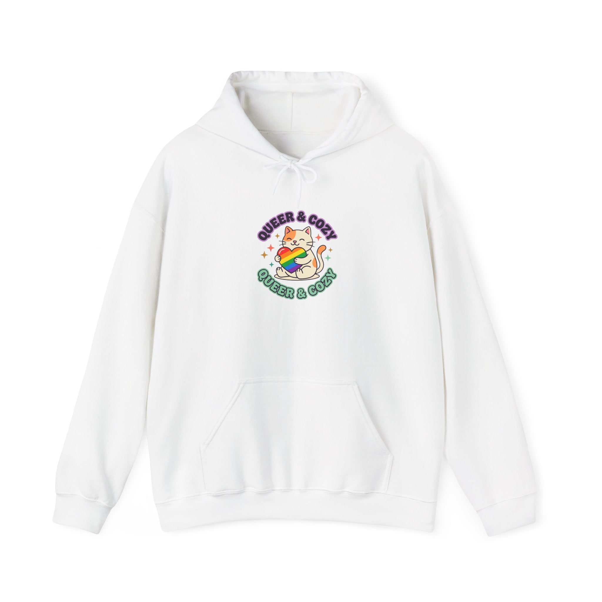 Queer & Cozy Hoodie | Pride, Inclusive Retro Affirmation