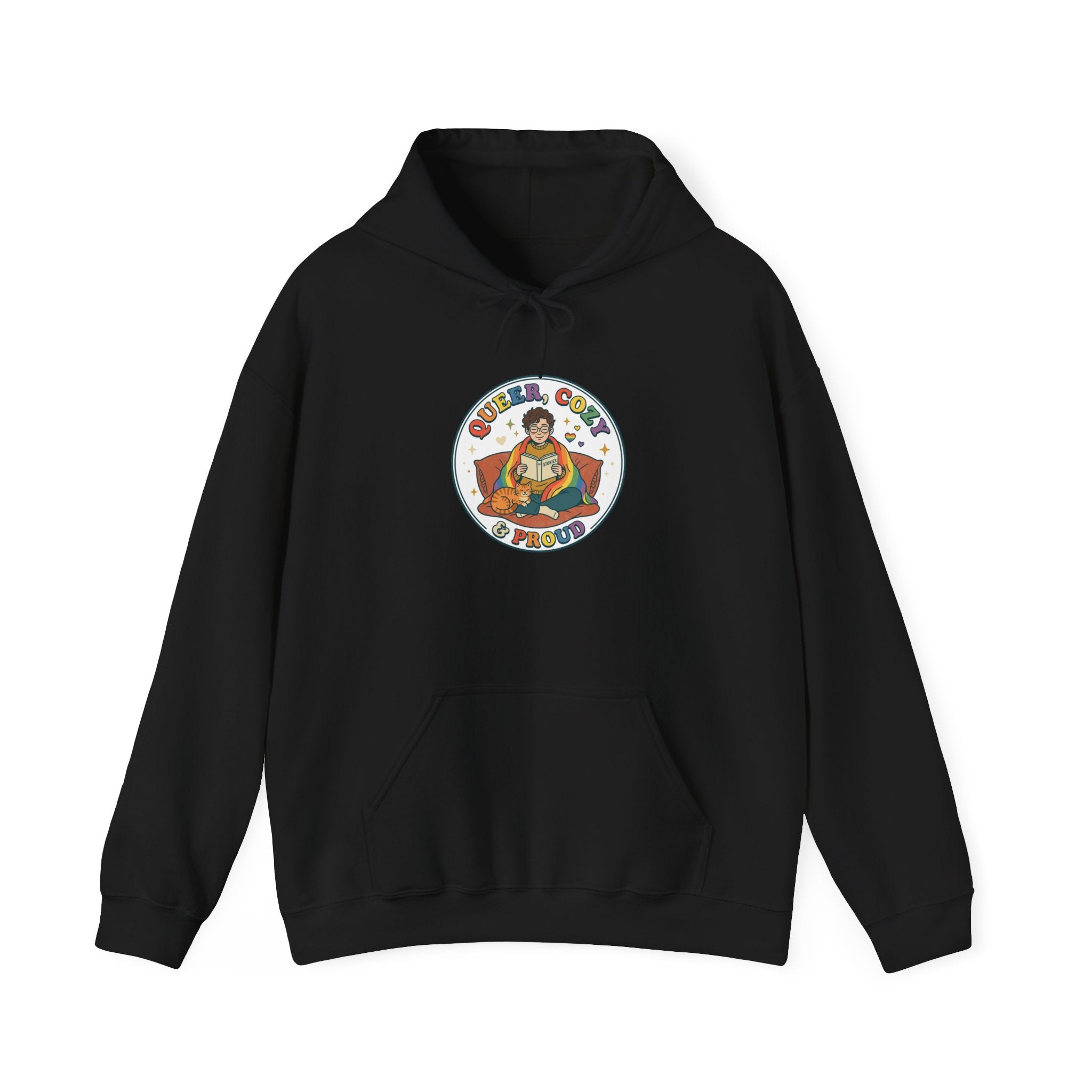 Queer & Chill Hoodie | Pride, LGBTQ+ Retro Pastel Visibility