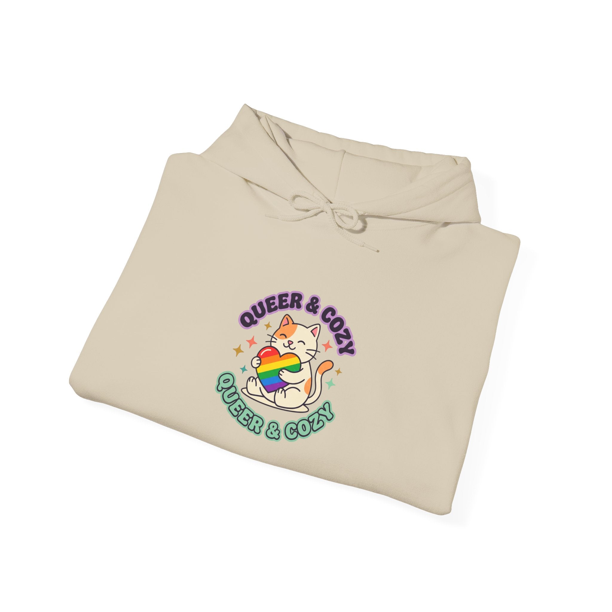 Queer & Cozy Hoodie | Pride, Inclusive Retro Affirmation
