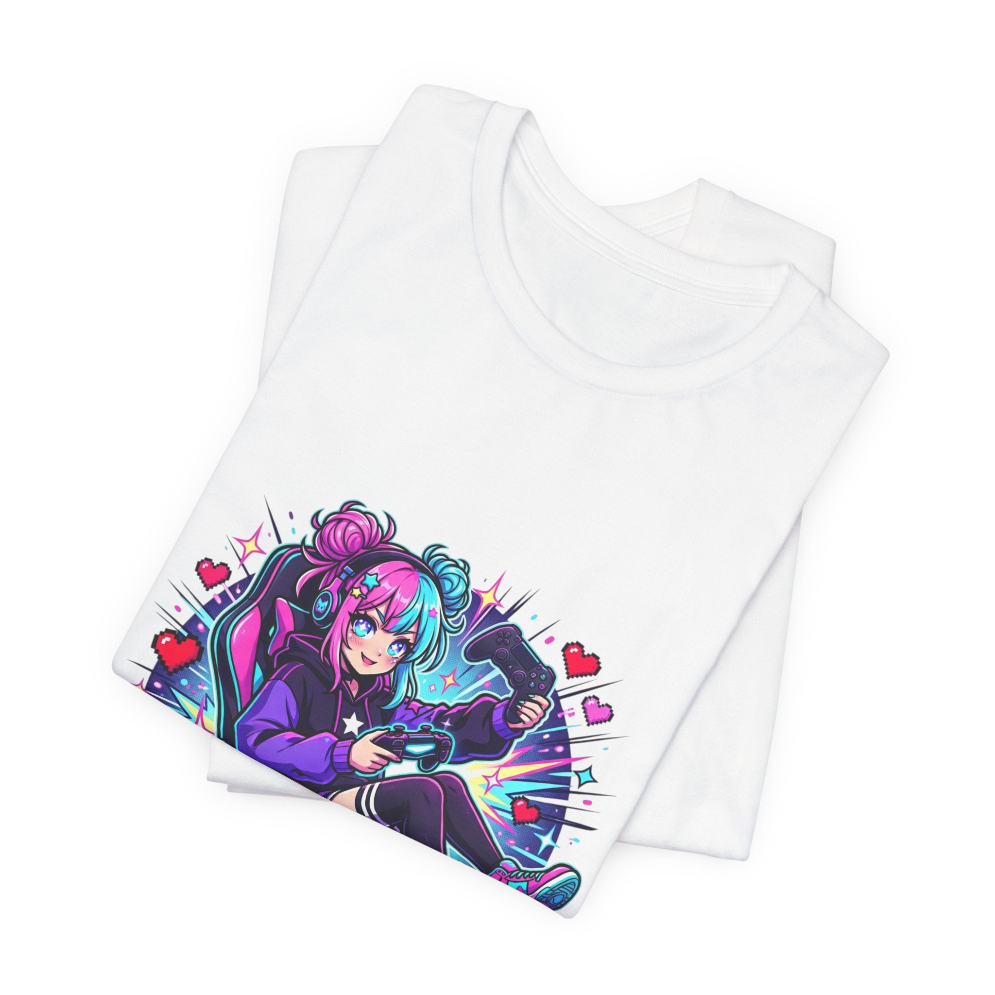 Gamer Arc Unlocked Tee | Anime Aesthetic, Chibi Kawaii Shonen Style