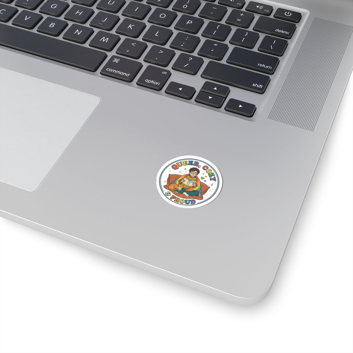 Queer Cozy & Proud Kiss-Cut Stickers | Pride, LGBTQ+ Retro Pastel