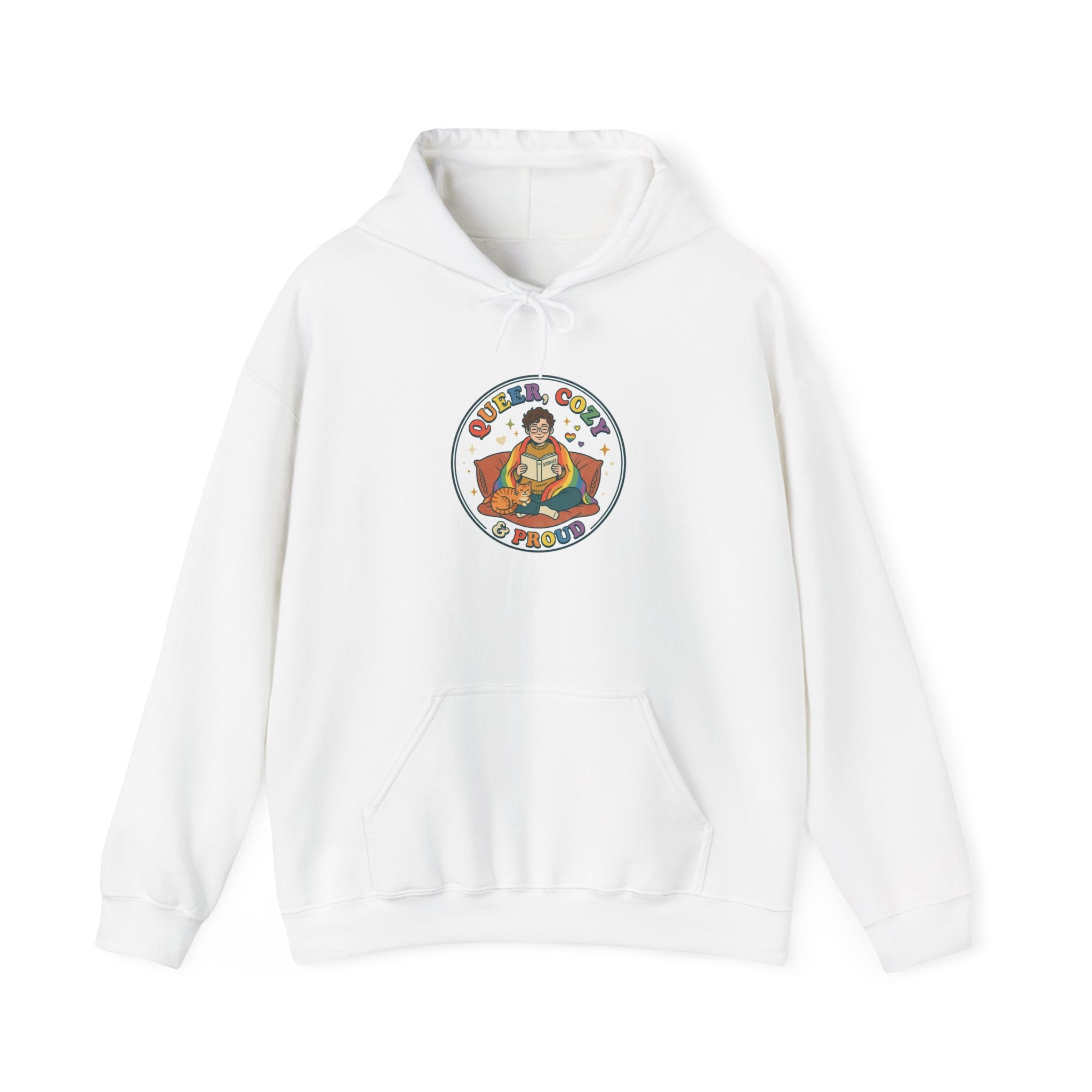 Queer & Chill Hoodie | Pride, LGBTQ+ Retro Pastel Visibility