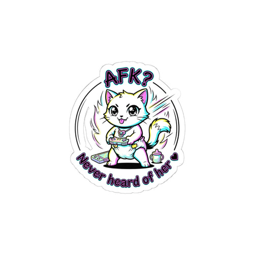AFK? Never Heard of Her Sticker | Anime Aesthetic, Chibi Kawaii