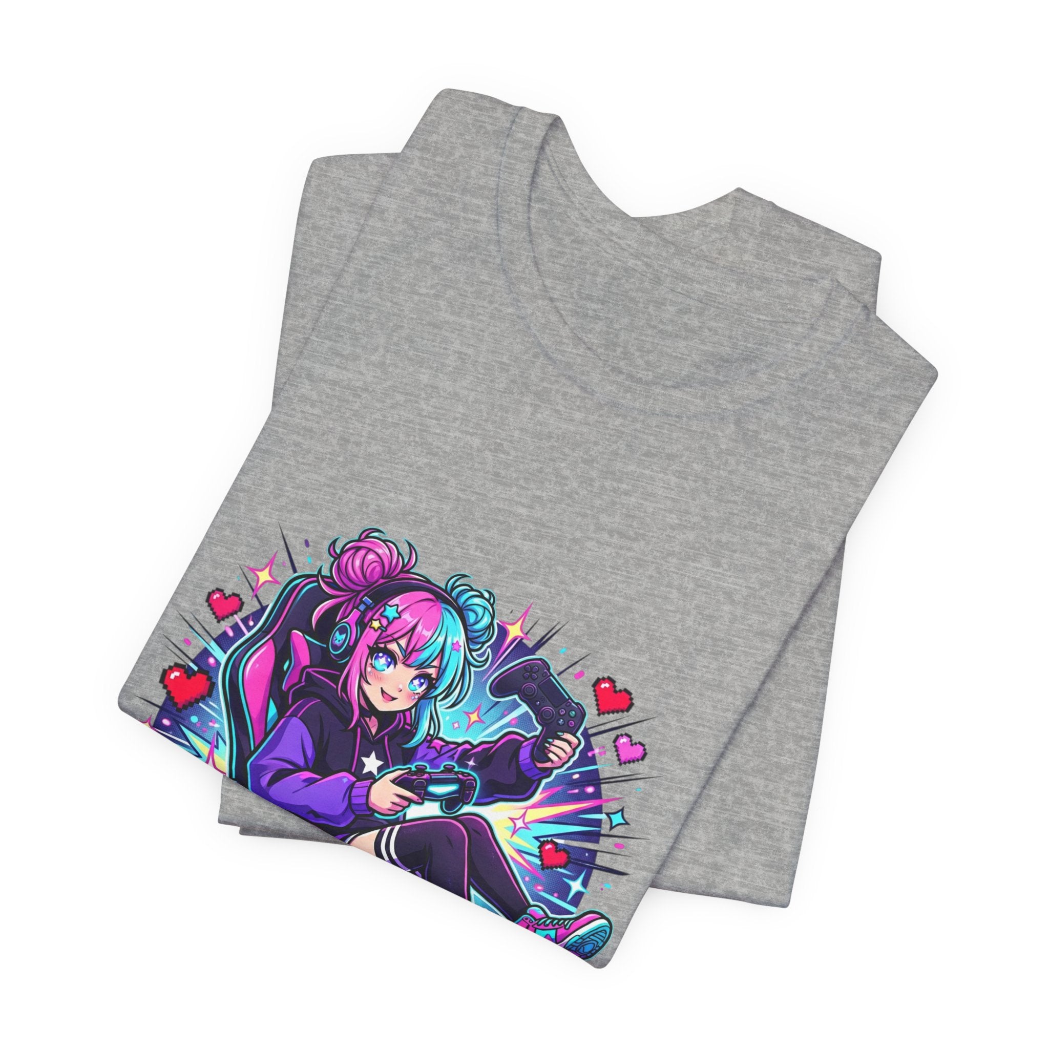Gamer Arc Unlocked Tee | Anime Aesthetic, Chibi Kawaii Shonen Style