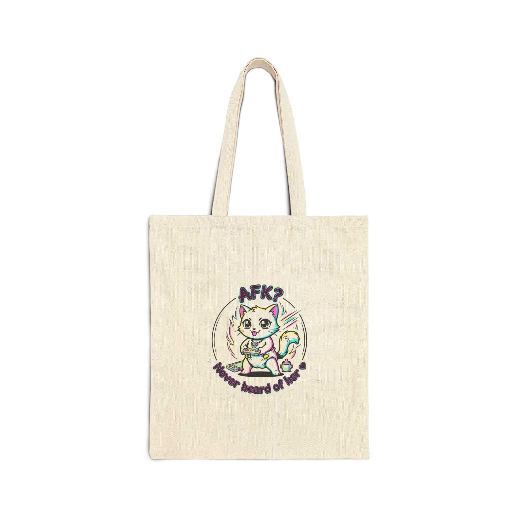 Chibi Cat Anime Aesthetic Tote | kawaii manga panel, pastel magical-girl vibes