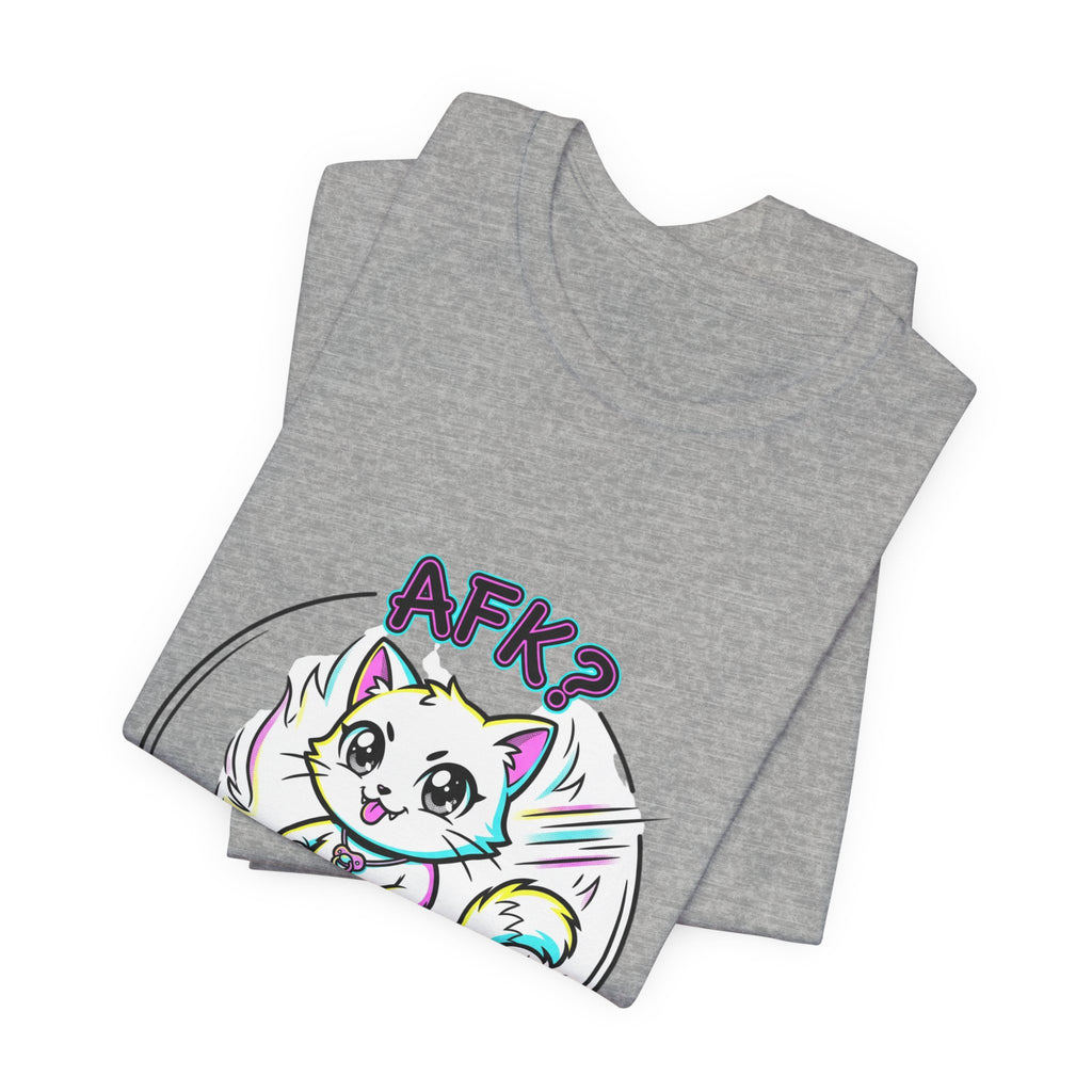 Chibi Cat AFK Tee | Anime Aesthetic, kawaii manga panel, pastel magical-girl style