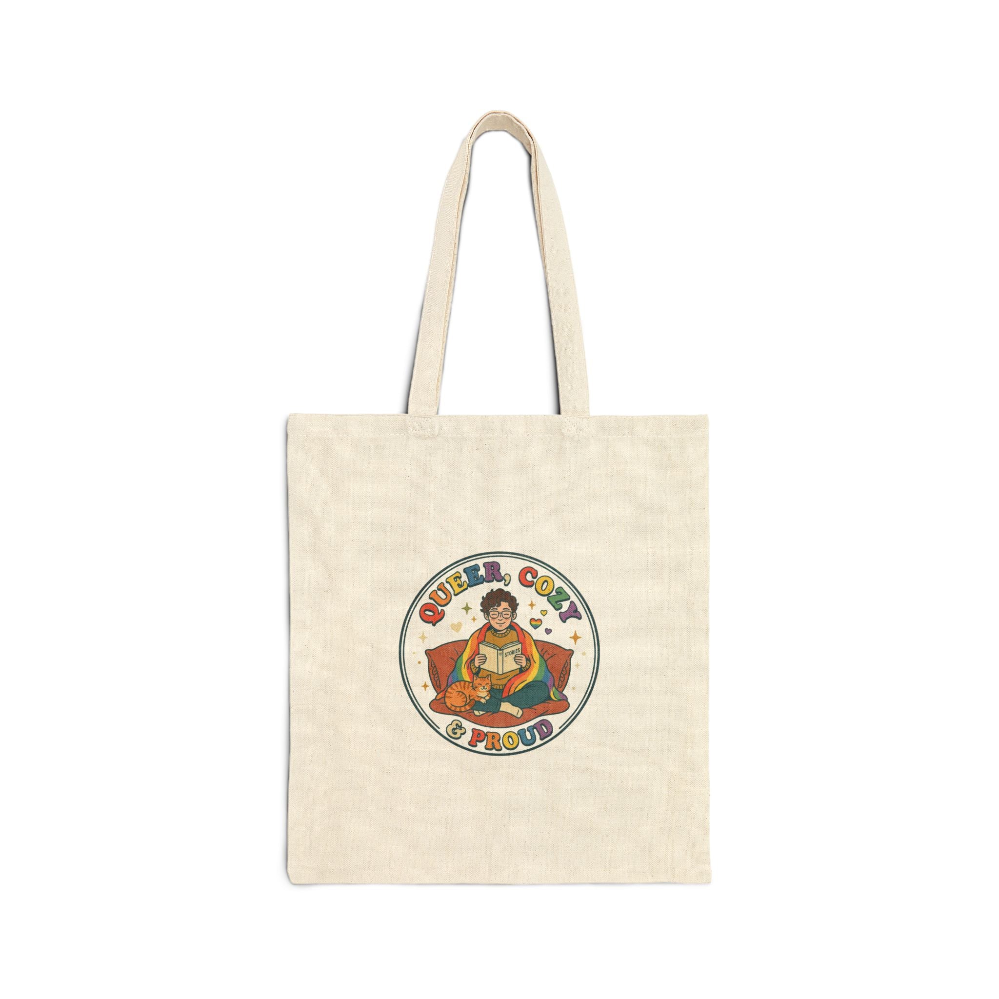 Queer, Cozy & Proud Tote | Pride, LGBTQ+ Retro Affirmation