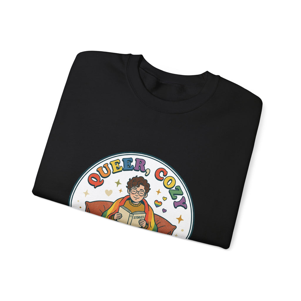 Queer, Cozy & Proud Sweatshirt | Pride, LGBTQ+ Retro Affirmation