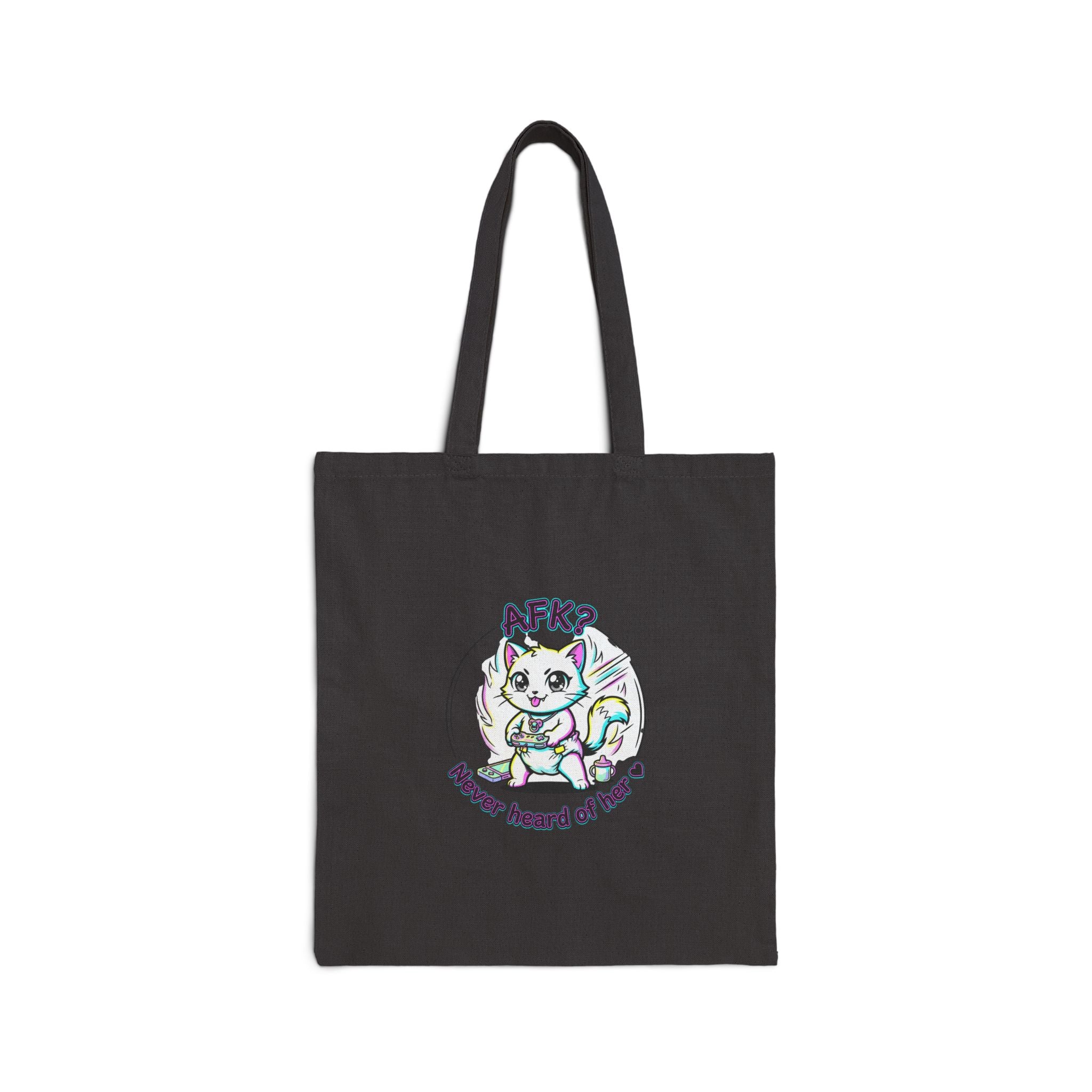 Chibi Cat Anime Aesthetic Tote | kawaii manga panel, pastel magical-girl vibes