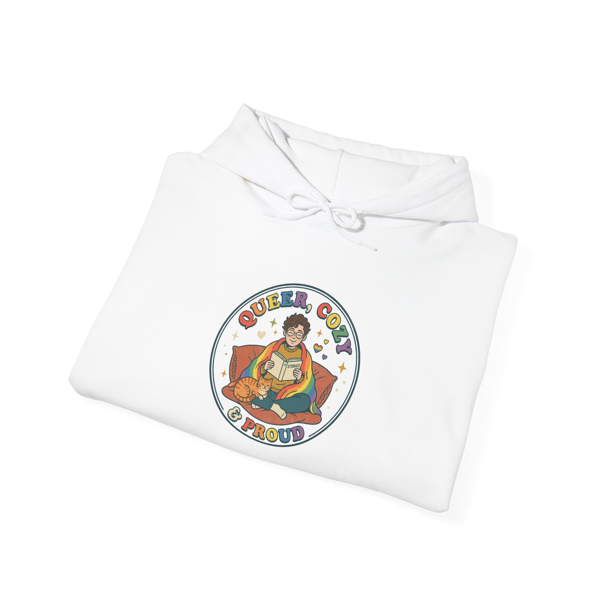 Queer & Chill Hoodie | Pride, LGBTQ+ Retro Pastel Visibility