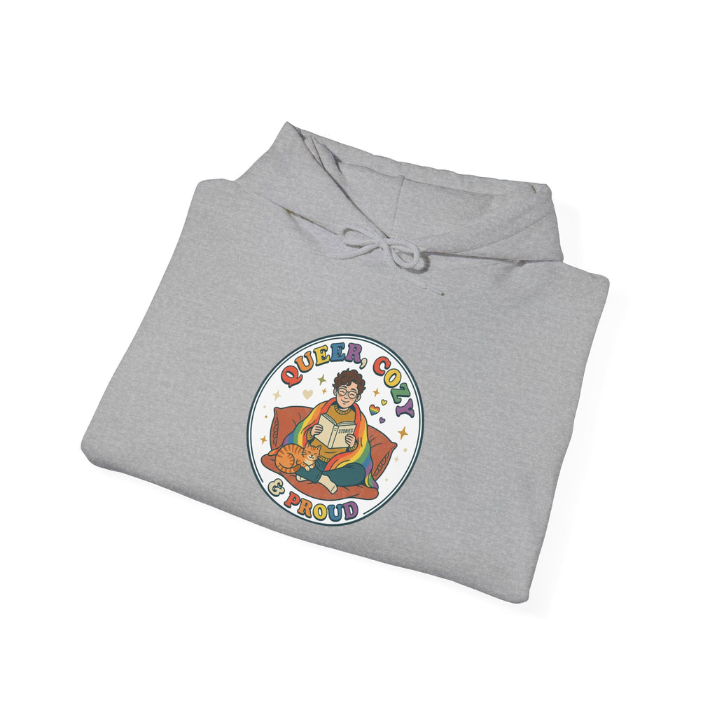 Queer & Chill Hoodie | Pride, LGBTQ+ Retro Pastel Visibility