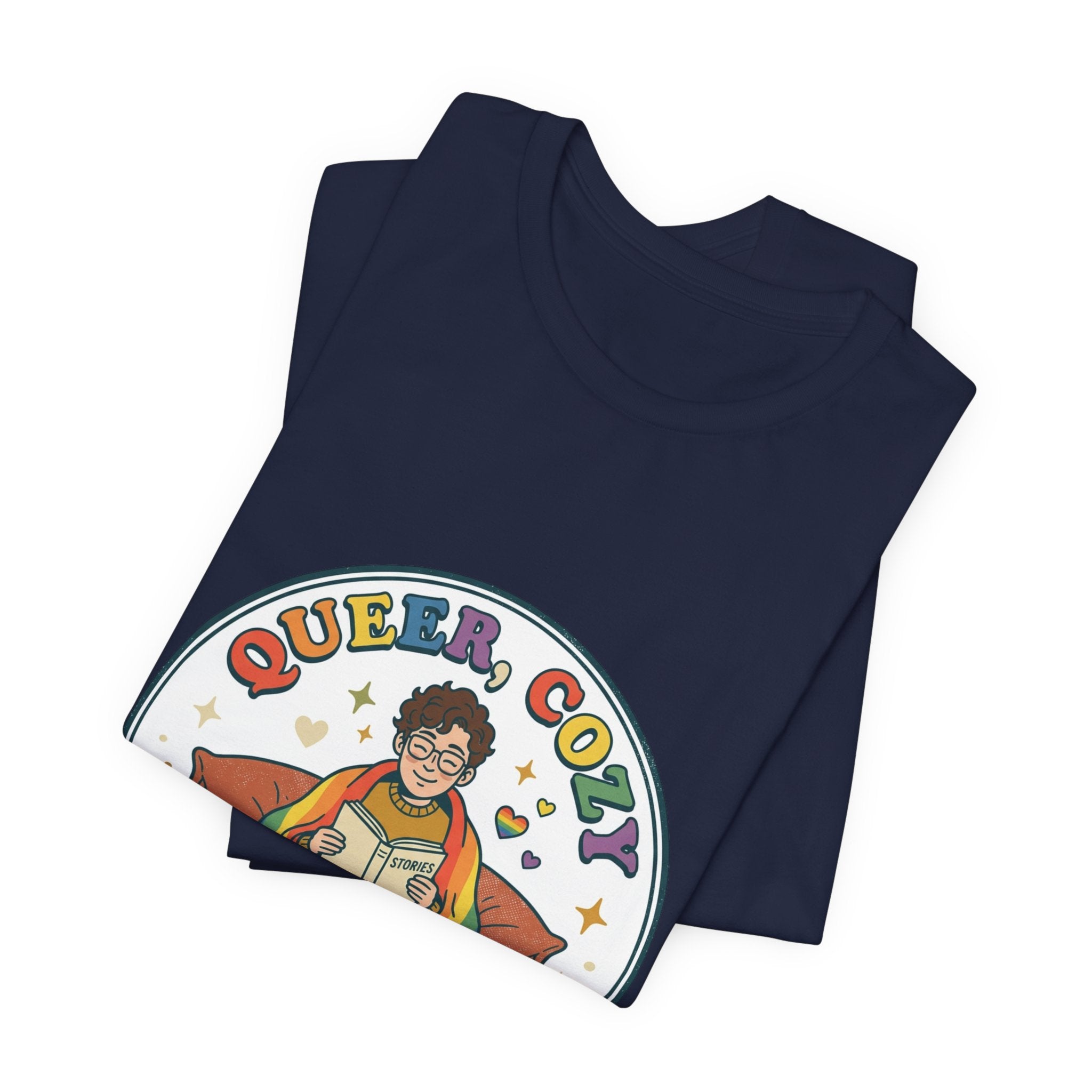 Queer, Cozy & Proud Tee | Pride, Retro Pastel Visibility