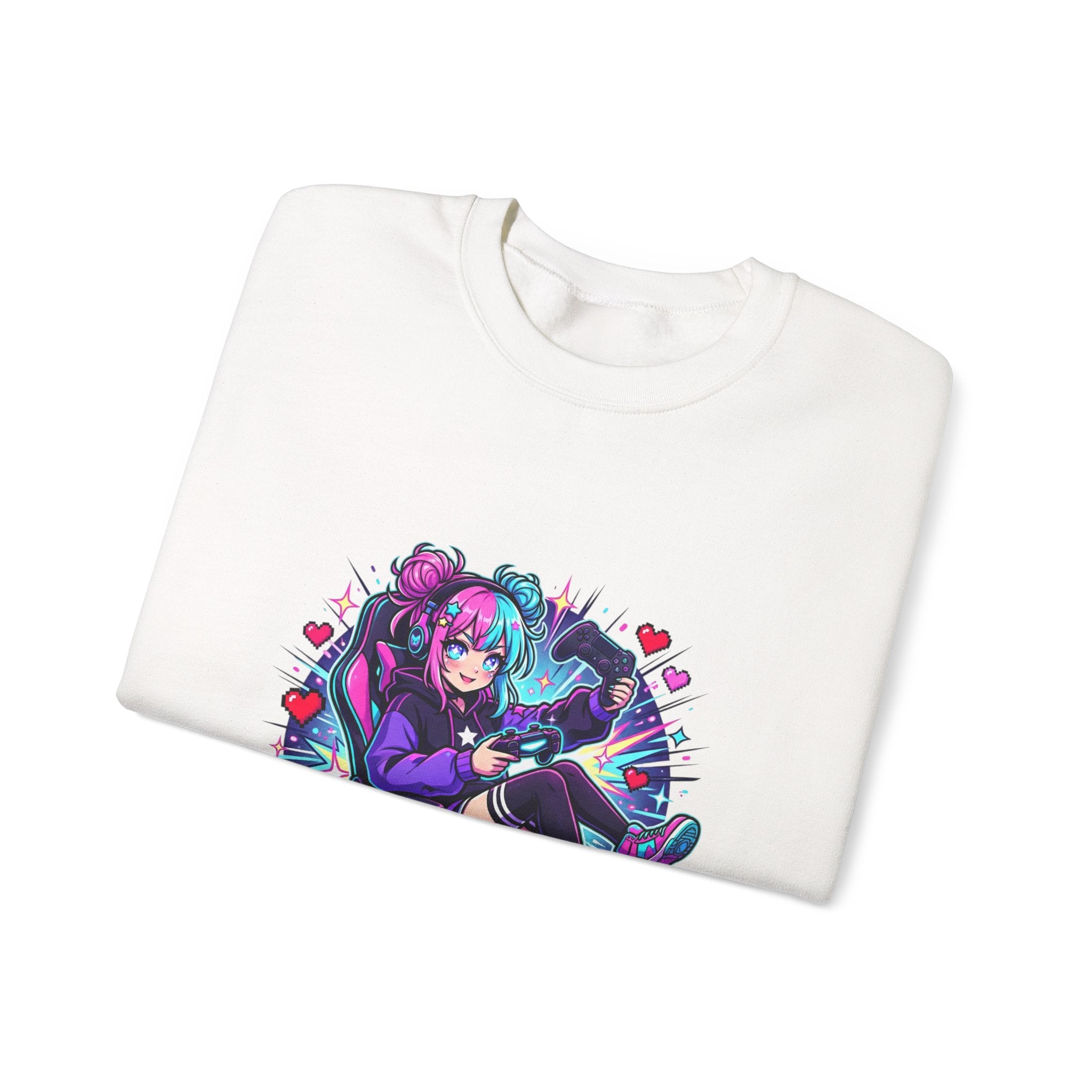 Gamer Arc Unlocked Sweatshirt | anime aesthetic, chibi kawaii