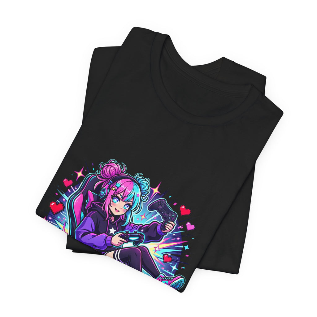 Gamer Arc Unlocked Tee | Anime Aesthetic, Chibi Kawaii Shonen Style