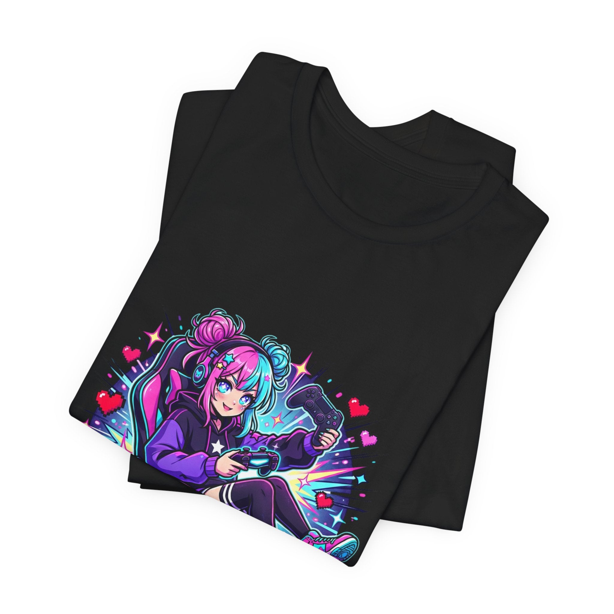 Gamer Arc Unlocked Tee | Anime Aesthetic, Chibi Kawaii Shonen Style