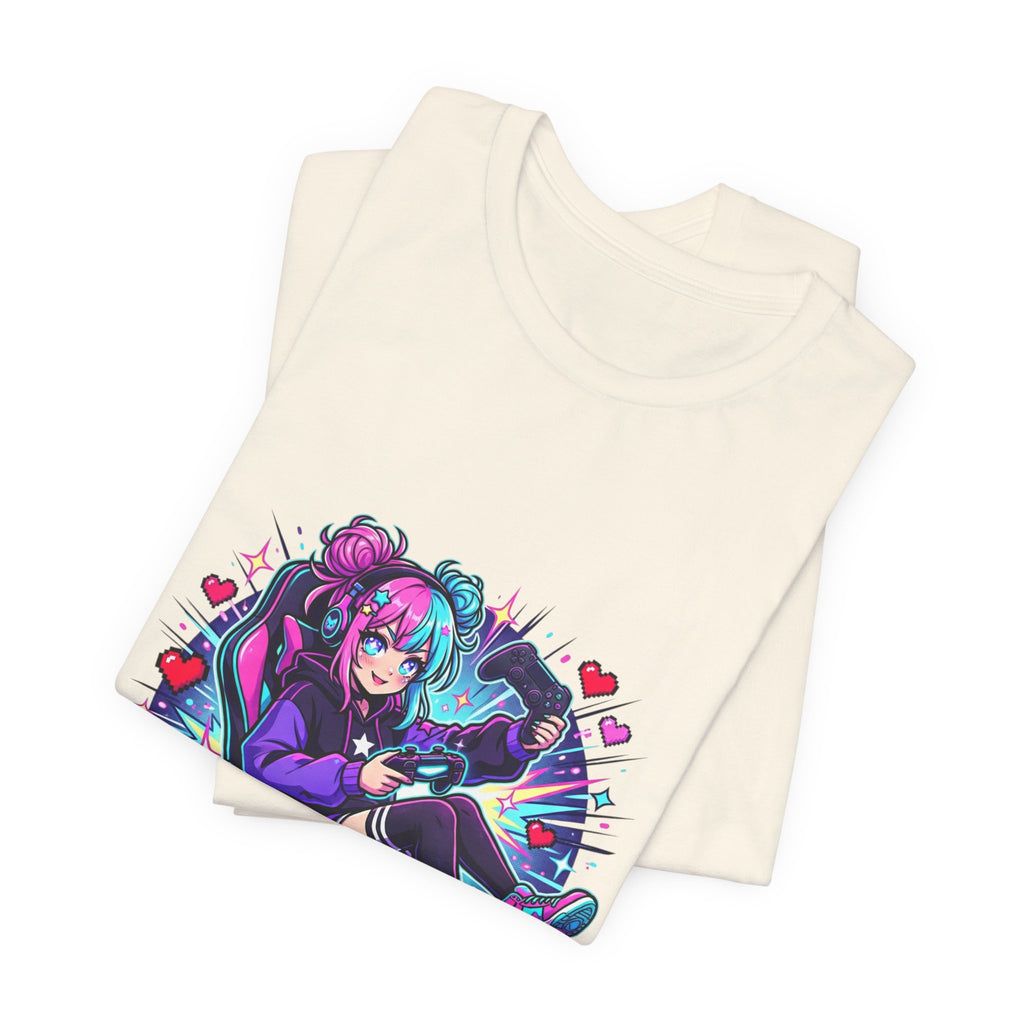 Gamer Arc Unlocked Tee | Anime Aesthetic, Chibi Kawaii Shonen Style