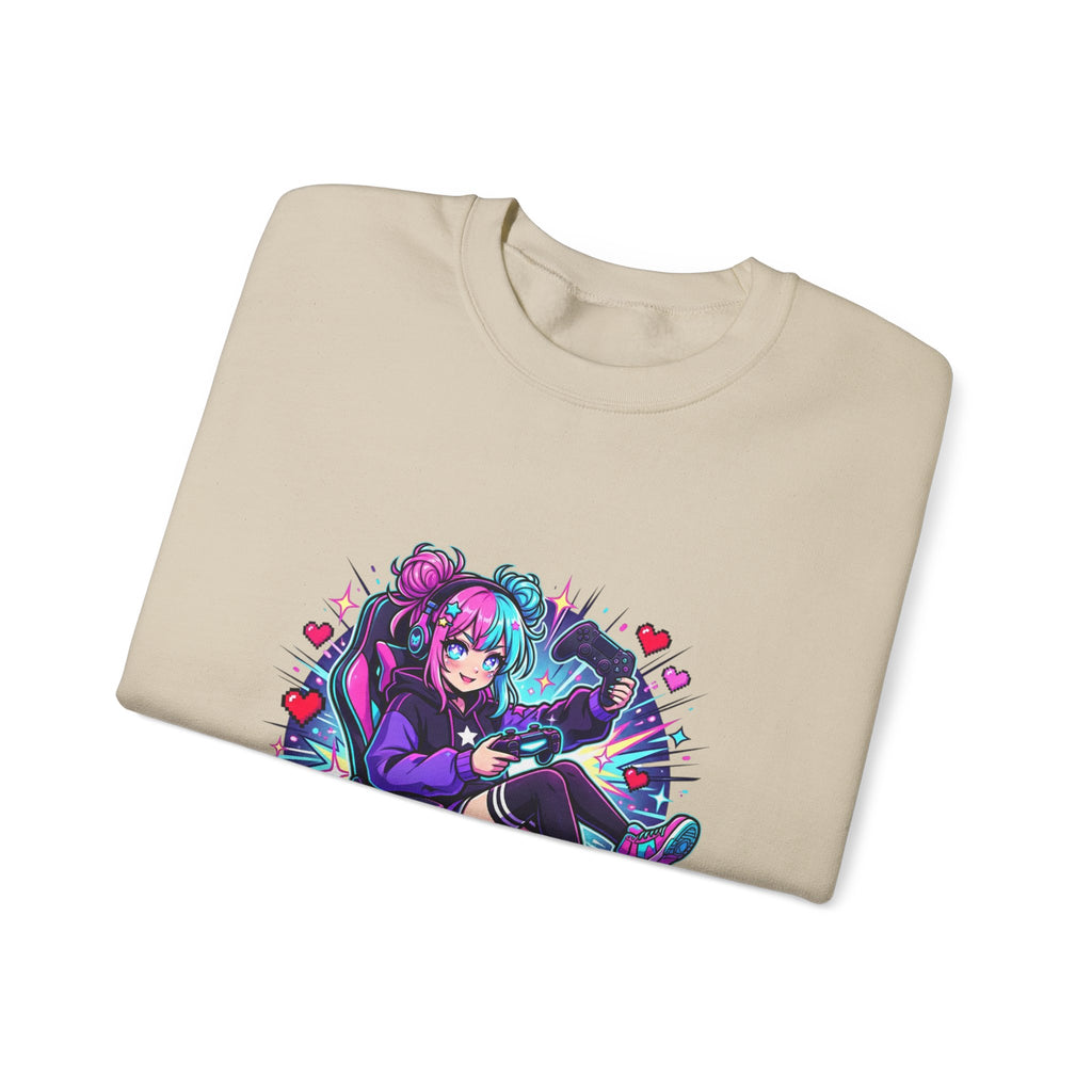 Gamer Arc Unlocked Sweatshirt | anime aesthetic, chibi kawaii