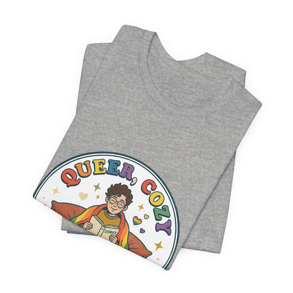 Queer, Cozy & Proud Tee | Pride, Retro Pastel Visibility