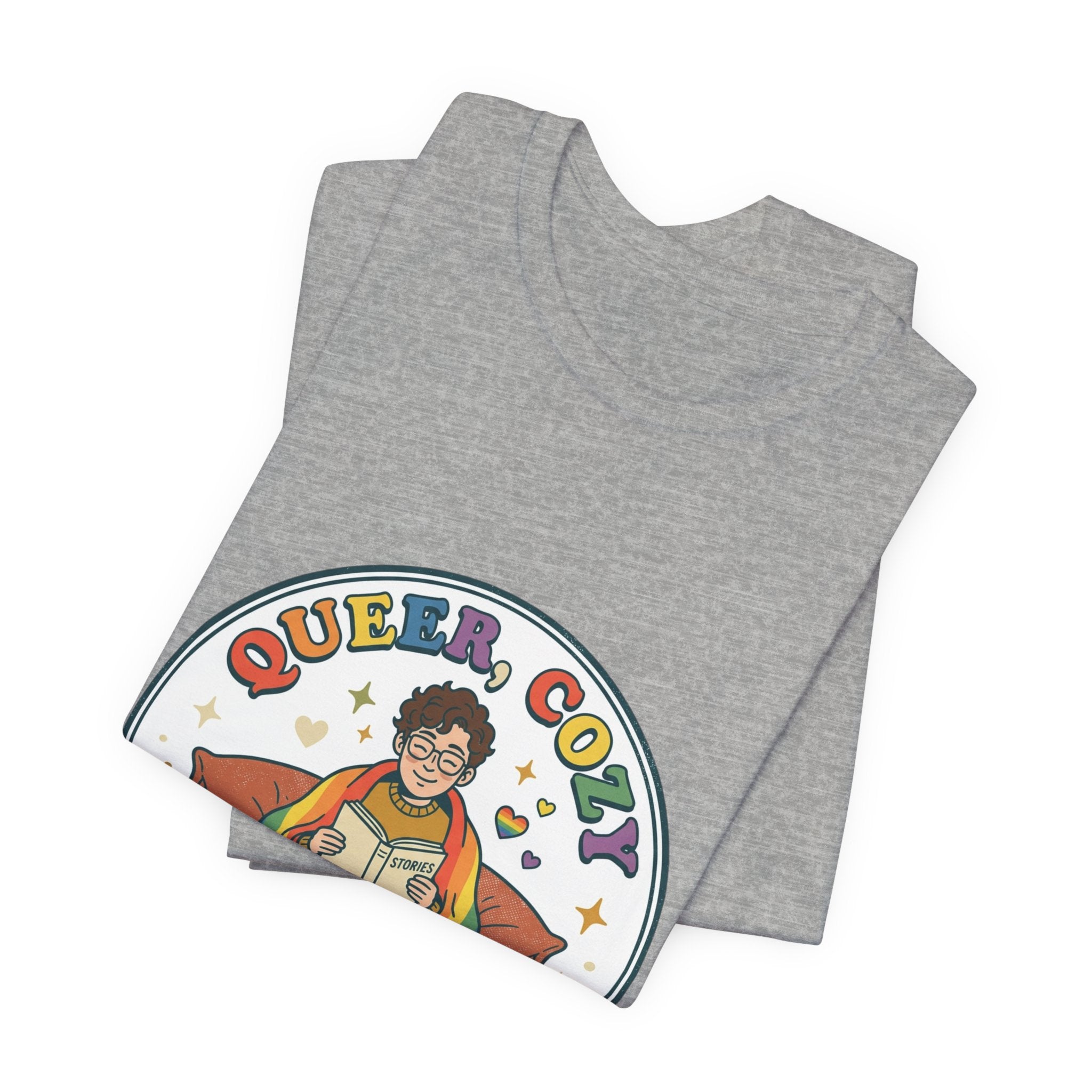 Queer, Cozy & Proud Tee | Pride, Retro Pastel Visibility