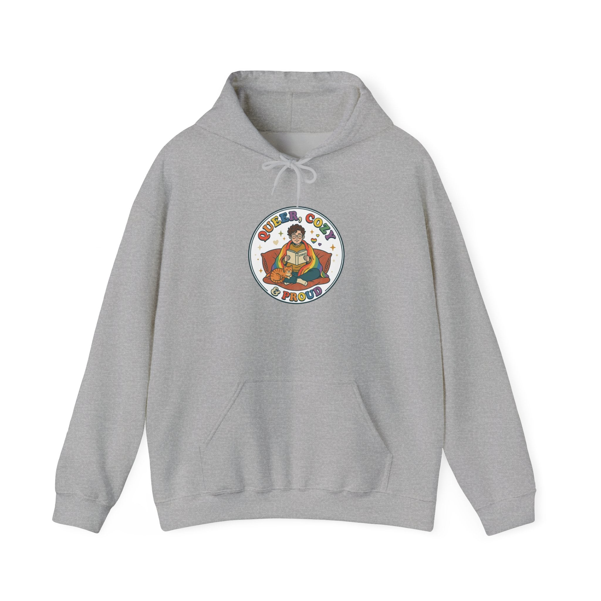Queer & Chill Hoodie | Pride, LGBTQ+ Retro Pastel Visibility