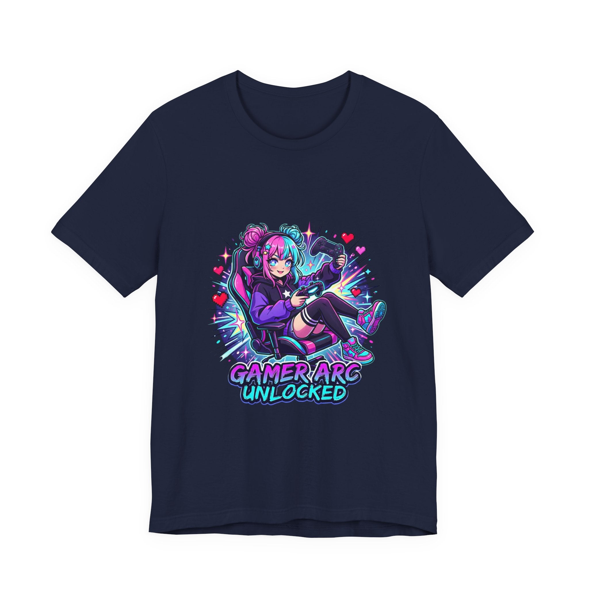 Gamer Arc Unlocked Tee | Anime Aesthetic, Chibi Kawaii Shonen Style