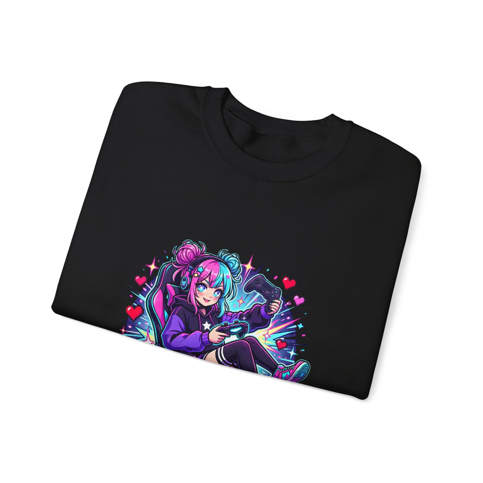 Gamer Arc Unlocked Sweatshirt | anime aesthetic, chibi kawaii