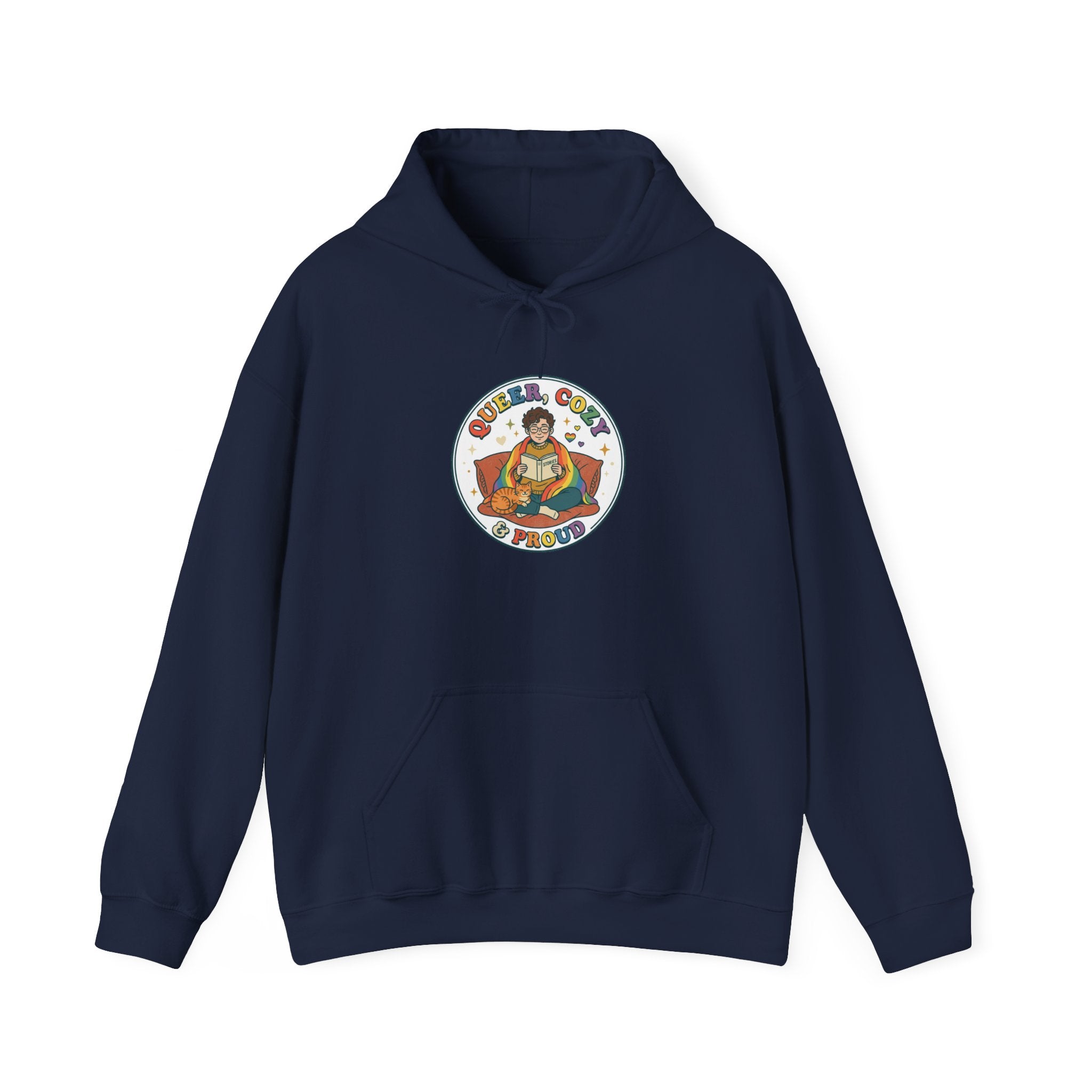 Queer & Chill Hoodie | Pride, LGBTQ+ Retro Pastel Visibility