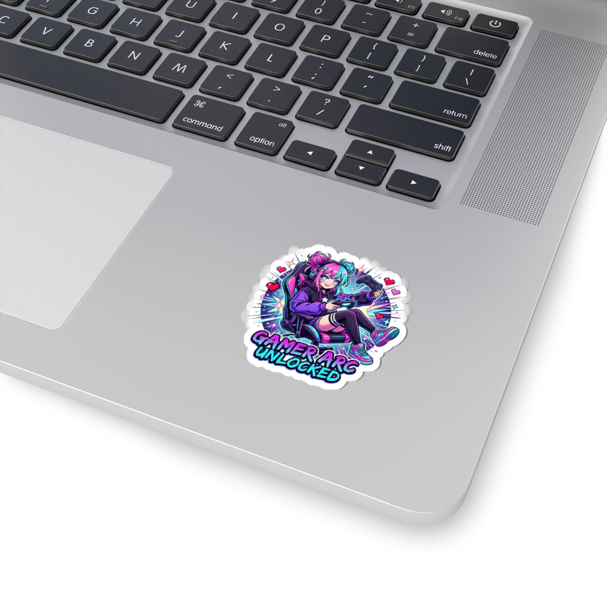 Gamer Arc Unlocked Sticker | Anime Aesthetic, Chibi Gaming Character